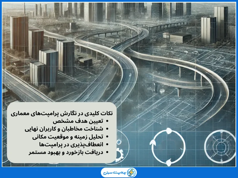نکات کلیدی در نگارش پرامپت‌های معماری